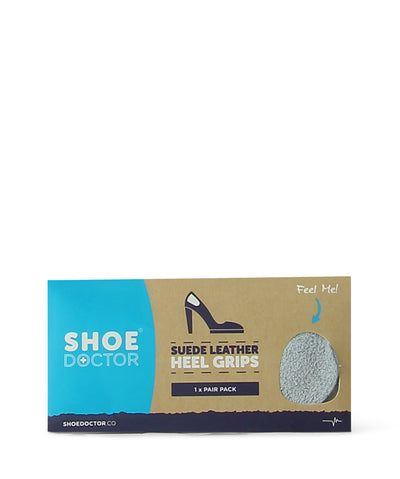 These self adhesive Shoe Doctor Suede Heel Grips help prevent blisters on heels and provide extra grip, great for loose fitting shoes.