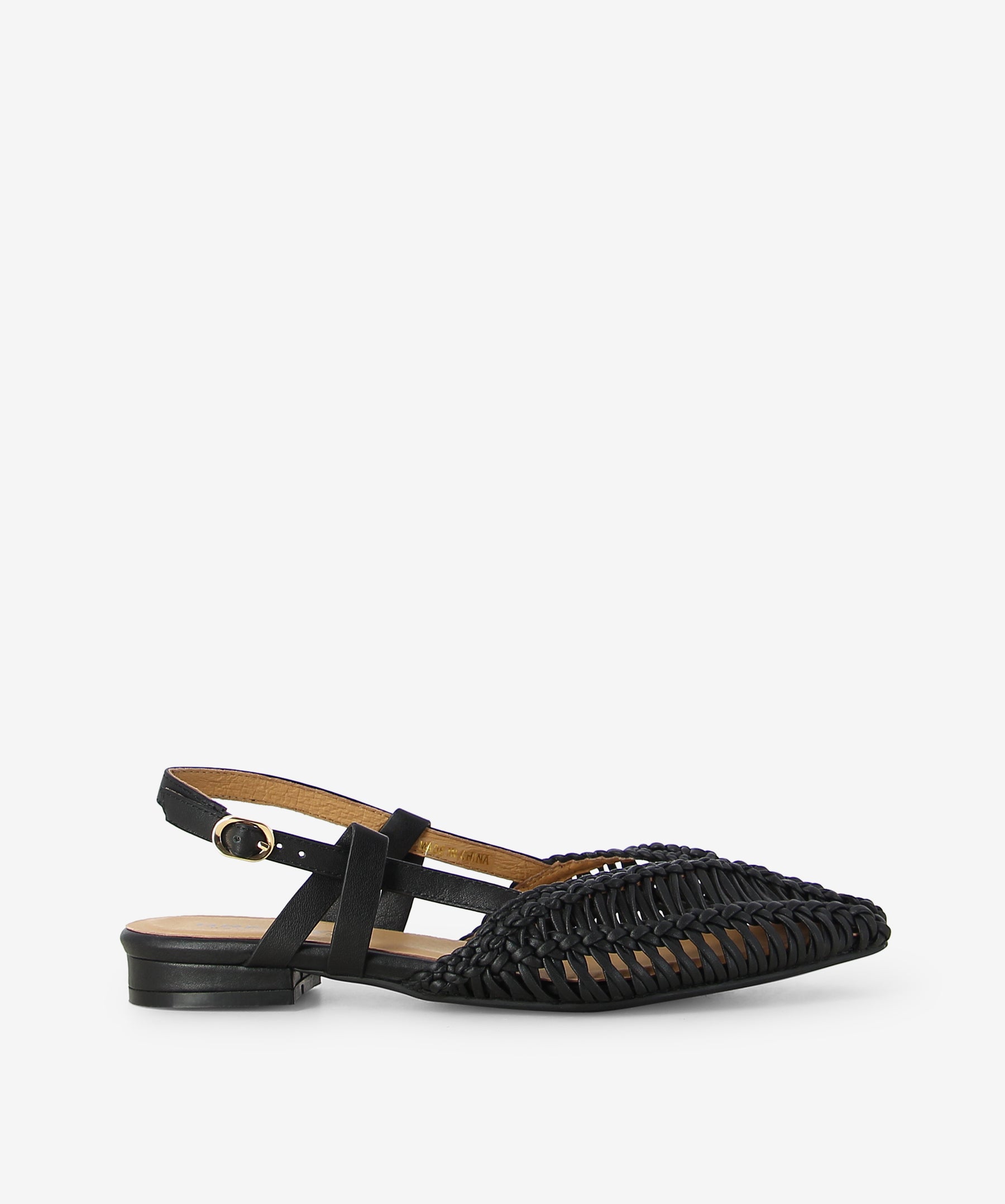 Crafted in rich Black leather, Amelia by Bresley brings together breathable woven detailing with a sleek pointed toe for a look that’s equal parts relaxed and refined. The open weave wraps the foot beautifully, giving you that airy, lightweight feel perfect for warm days and all-day wear. A slim adjustable ankle strap keeps everything secure, while the low stacked heel adds subtle lift without sacrificing comfort. Understated, versatile, and quietly elegant.
